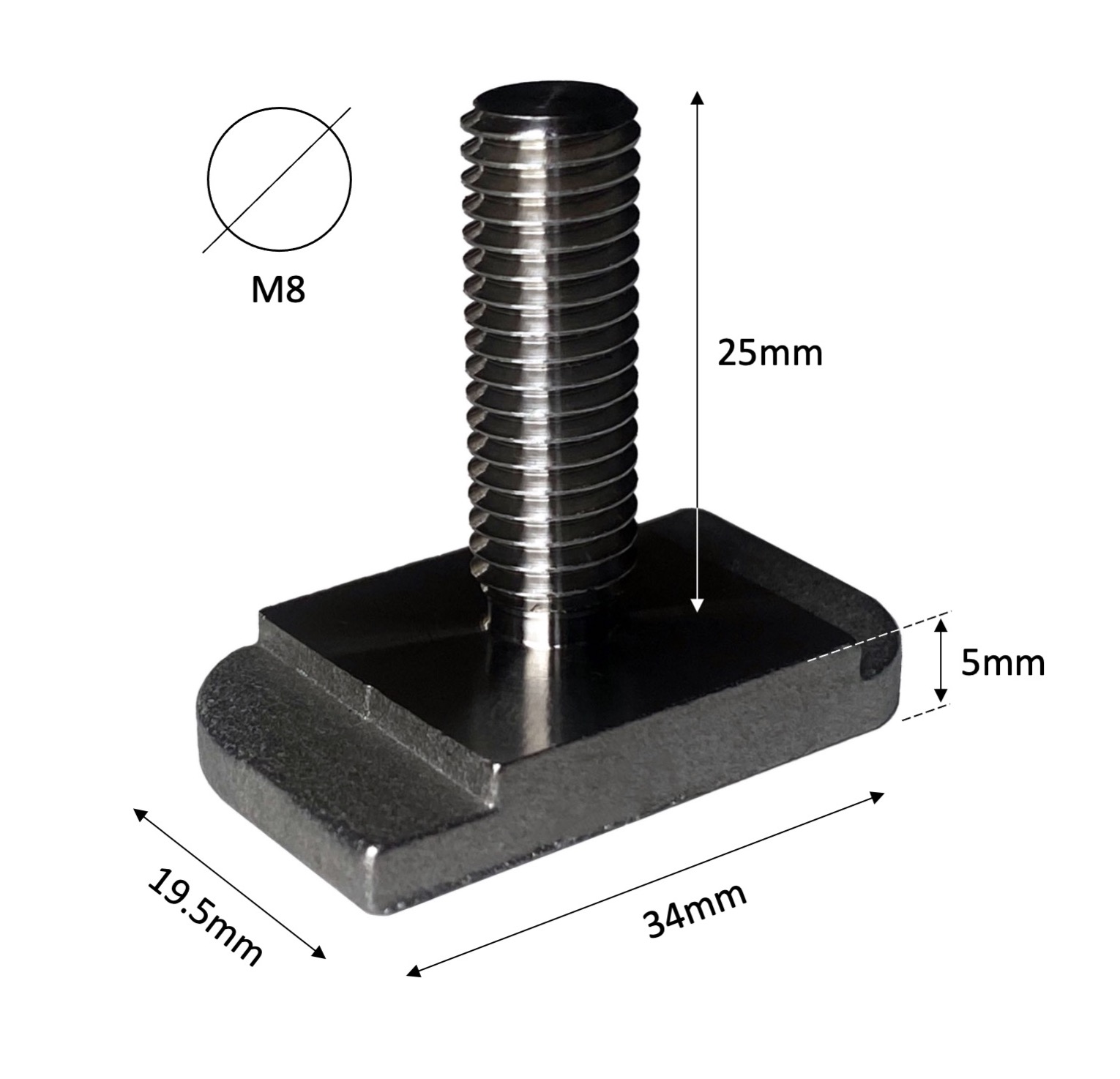 channel bolt dimensions